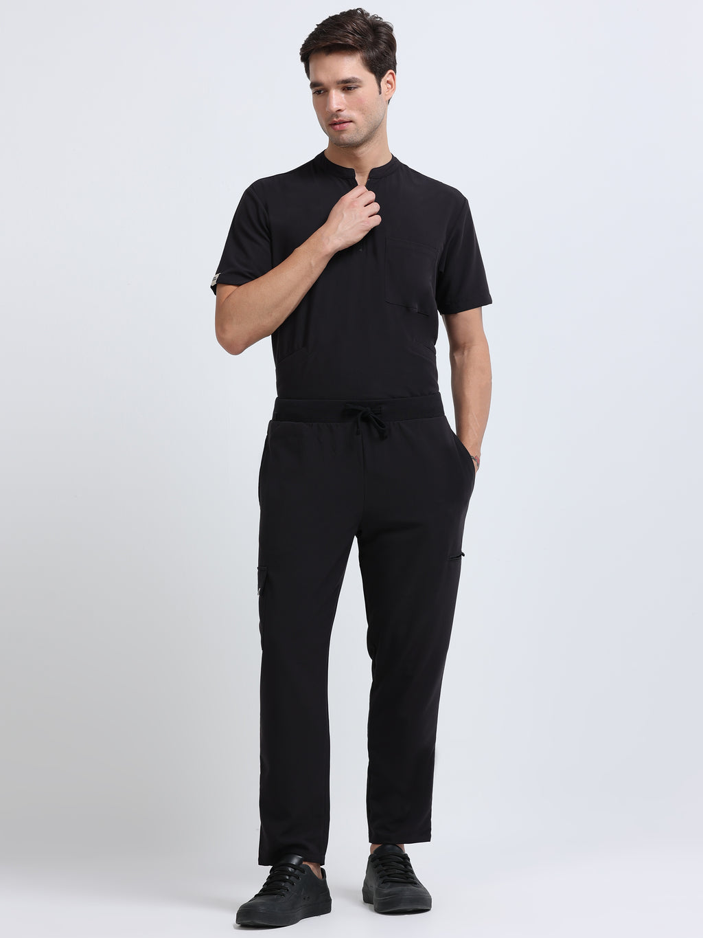Side Pocket with Med House Label Detail
