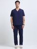 MedAir Men Navy V-Neck Scrub Set